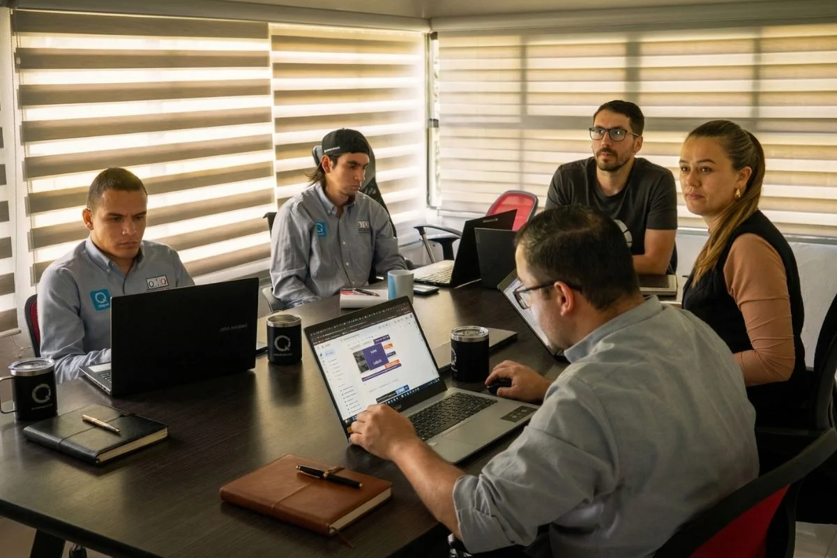 Reunião de consultoria empresarial